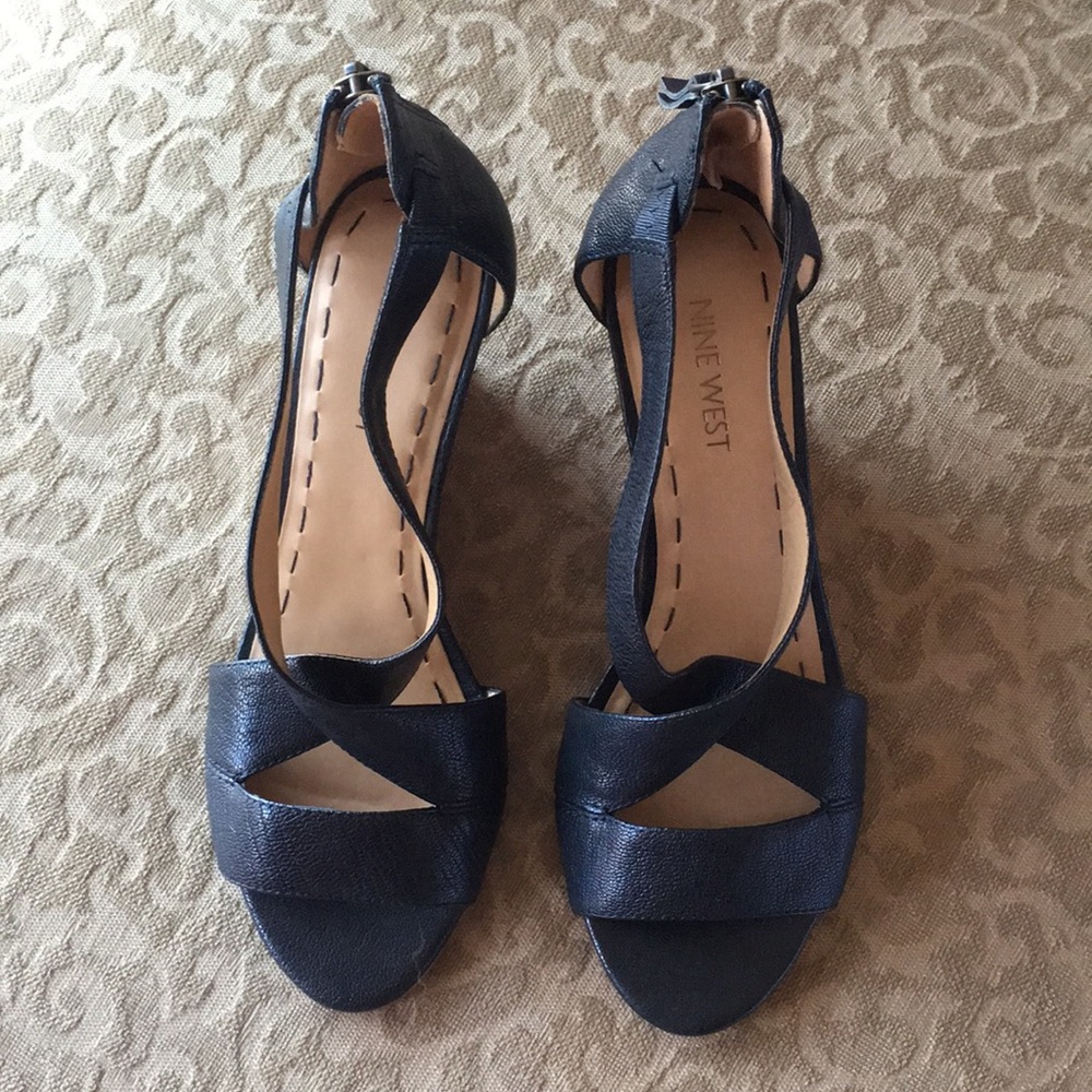 Black Nine West Wedge Heels